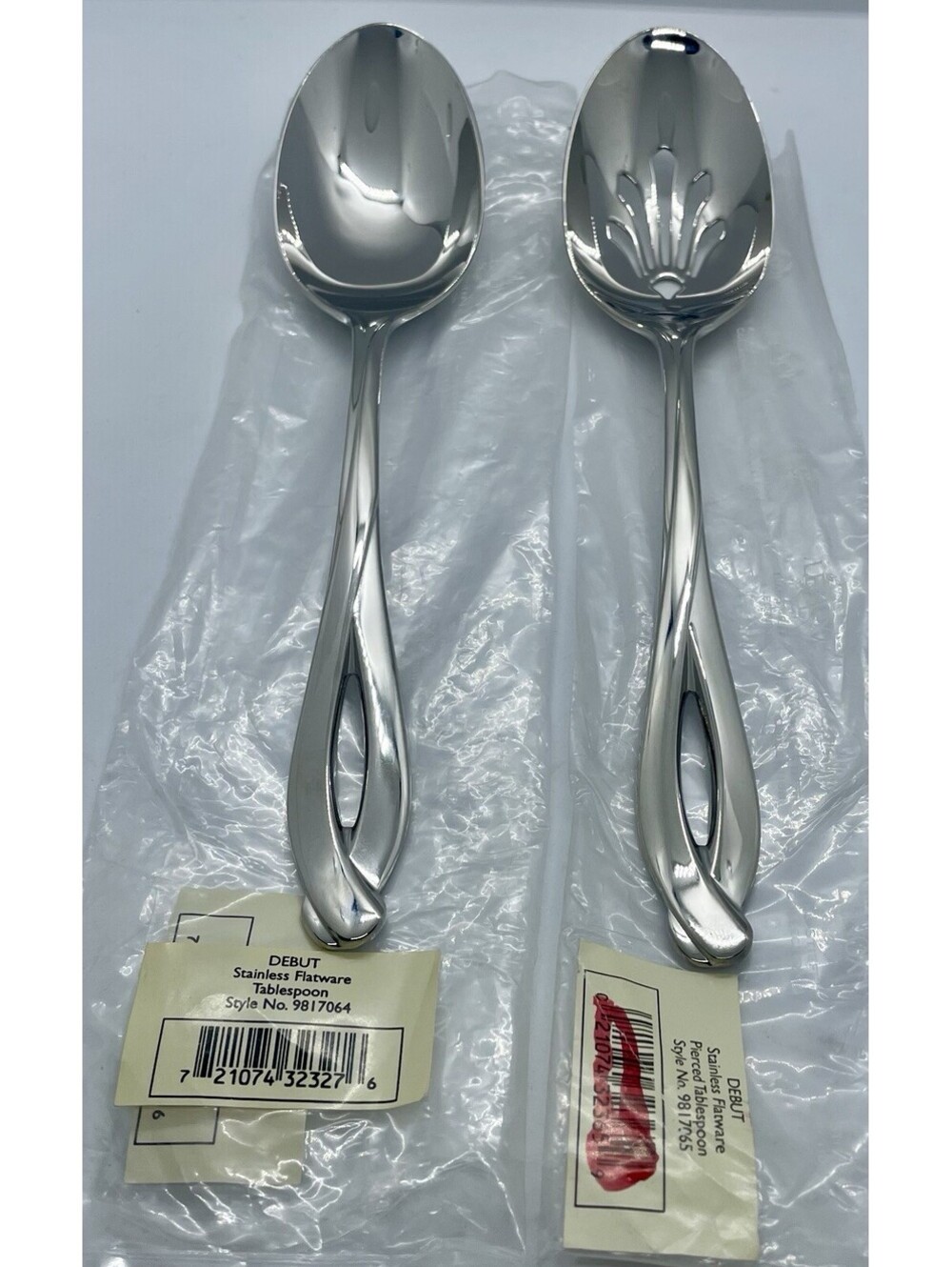 Lenox DEBUT 18/8 Stainless Japan Kirk Stieff Collection Tablespoon 2pc Lot~8 5/8